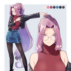 This is a pixiv picture whose title is ライダースジャケット着たライダー.