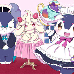 This is a pixiv picture whose title is ガラリアンティータイム.