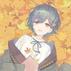 This is a pixiv picture whose title is 落ち葉.