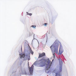 This is a pixiv picture whose title is 火傷痕.