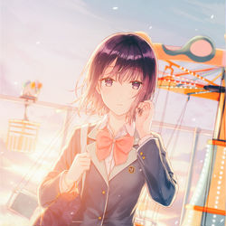 This is a pixiv picture whose title is 『三角の距離は限りないゼロ4』.