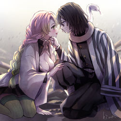 This is a pixiv picture whose title is おばみつ.