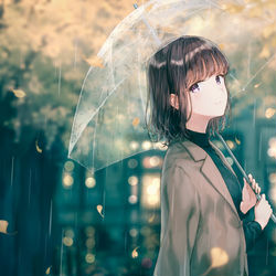 This is a pixiv picture whose title is Ame.