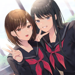 This is a pixiv picture whose title is 「撮るよ～」.