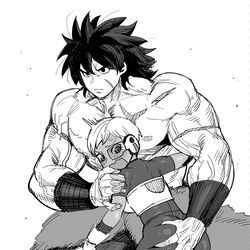 This is a pixiv picture whose title is ブロリーとチライ.