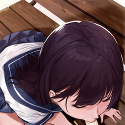 This is a pixiv picture whose title is 野生のJKがあらわれた.
