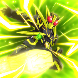 This is a pixiv picture whose title is 『シャイニングメガインパクト！』.