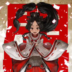 This is a pixiv picture whose title is 日進.