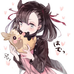 This is a pixiv picture whose title is マリィとモルペコ『可愛くて美味しいシリーズ』.