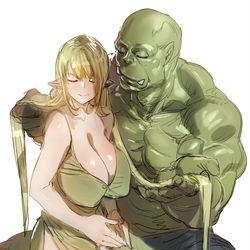 This is a pixiv picture whose title is orc.