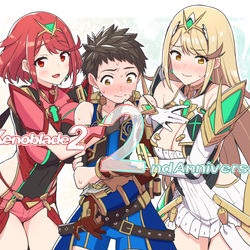 This is a pixiv picture whose title is ゼノブレ２！二周年！.