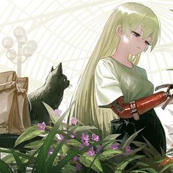This is a pixiv picture whose title is 義腕に痛みは伝わらない.