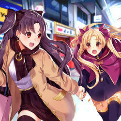 This is a pixiv picture whose title is エレシュキガル&イシュタル.