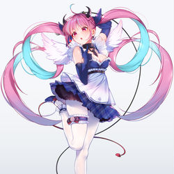 This is a pixiv picture whose title is angel&devil.