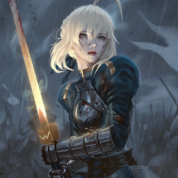 This is a pixiv picture whose title is Arturia Pendragon Saber.