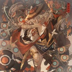 This is a pixiv picture whose title is 飛 蛾 の 舞 い　-根の国底の果て-.