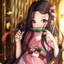 This is a pixiv picture whose title is 竈門禰豆子.