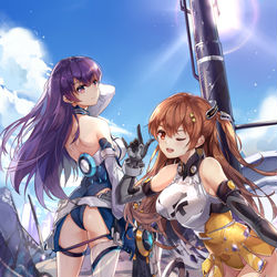 This is a pixiv picture whose title is “战斗结束~.