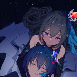 This is a pixiv picture whose title is 布洛妮娅&希尔.