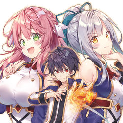 This is a pixiv picture whose title is 最強の魔導士が無双する物語.