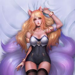 This is a pixiv picture whose title is KDA_ahri_front.