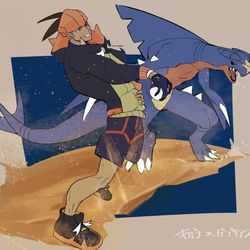 This is a pixiv picture whose title is 砂パの人.