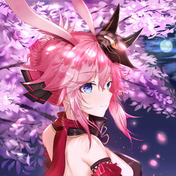 This is a pixiv picture whose title is 八重霞.