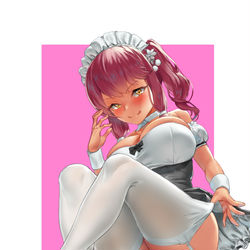 This is a pixiv picture whose title is Maid Saiga-12.