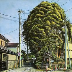 This is a pixiv picture whose title is ひぐらしの聲　東久留米市中央町.