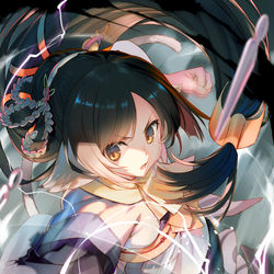 This is a pixiv picture whose title is 天貫疾風怒濤.