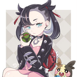 This is a pixiv picture whose title is マリィちゃんとモルペコ.
