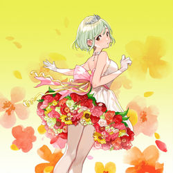 This is a pixiv picture whose title is 花束バレリーナ.