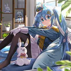 This is a pixiv picture whose title is ❄️ お部屋でくつろぐホルンちゃん ❄️.