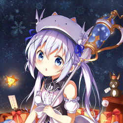 This is a pixiv picture whose title is チノ生誕祭（三枚あります）.