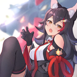 This is a pixiv picture whose title is 大神ミオちゃん.