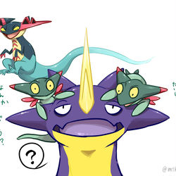 This is a pixiv picture whose title is 帰る場所を間違えたドラメシヤたち.