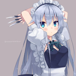 This is a pixiv picture whose title is ロング咲夜さん.