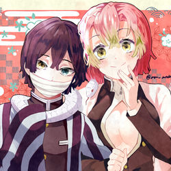 This is a pixiv picture whose title is おばみつ.