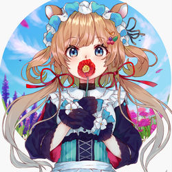 This is a pixiv picture whose title is 花言葉は.