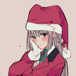 This is a pixiv picture whose title is 照れナイチンゲール・サンタ.