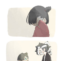 This is a pixiv picture whose title is あんなに泣き虫だったのに.