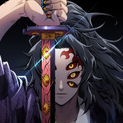 This is a pixiv picture whose title is 黒死牟.