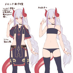 This is a pixiv picture whose title is うちのこ設定画.