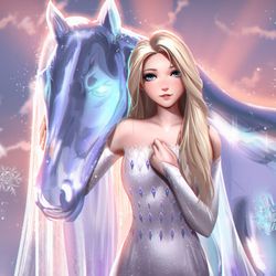This is a pixiv picture whose title is Elsa.