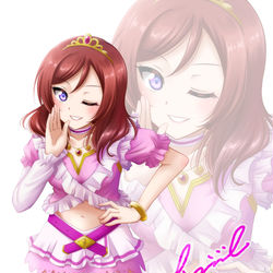 This is a pixiv picture whose title is 【ラブライブフェス】Mスタ真姫ちゃん【パズルフラスタ用】.