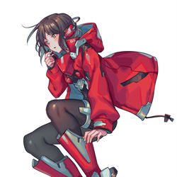This is a pixiv picture whose title is ハイブリッドダウンパーカー.
