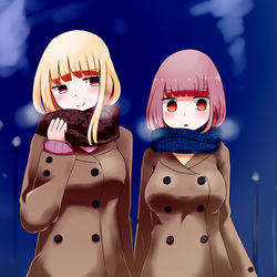 This is a pixiv picture whose title is 冬.