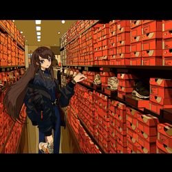 This is a pixiv picture whose title is NIKE. SHIBUKI ./, RUN.