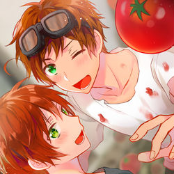 This is a pixiv picture whose title is トマティーナ！！.