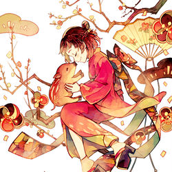This is a pixiv picture whose title is 二〇一九.